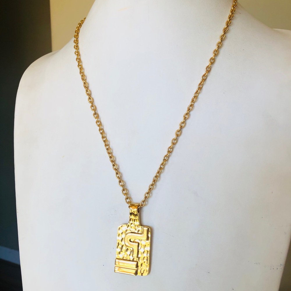 Vintage Rare Crown Trifari Modernist Necklace